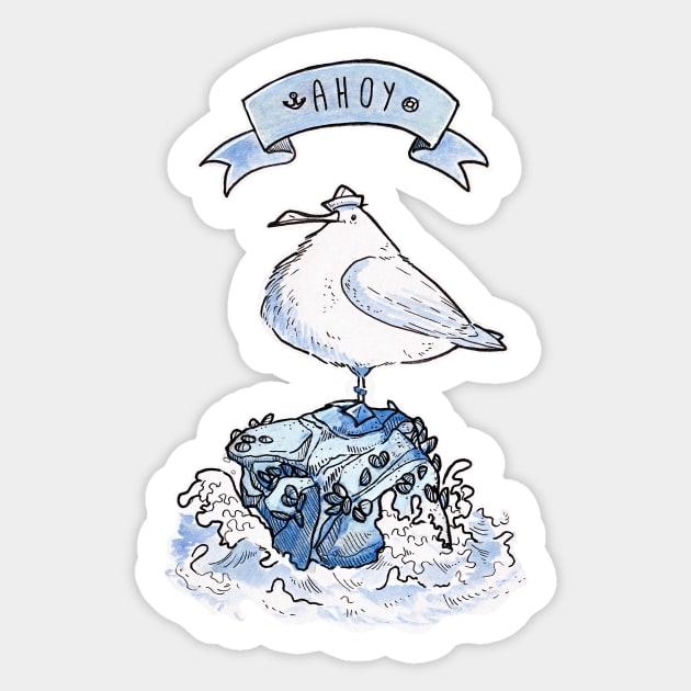 Seagull ahoy! Sticker by iisjah